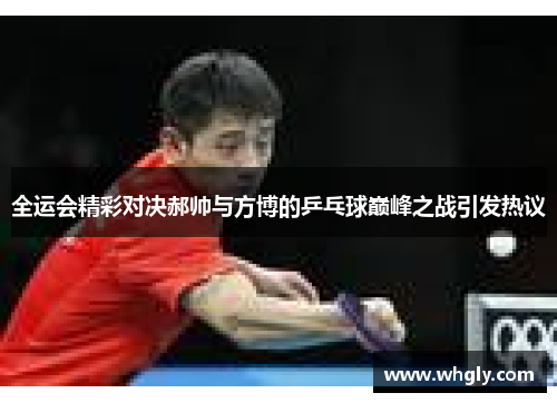 全运会精彩对决郝帅与方博的乒乓球巅峰之战引发热议